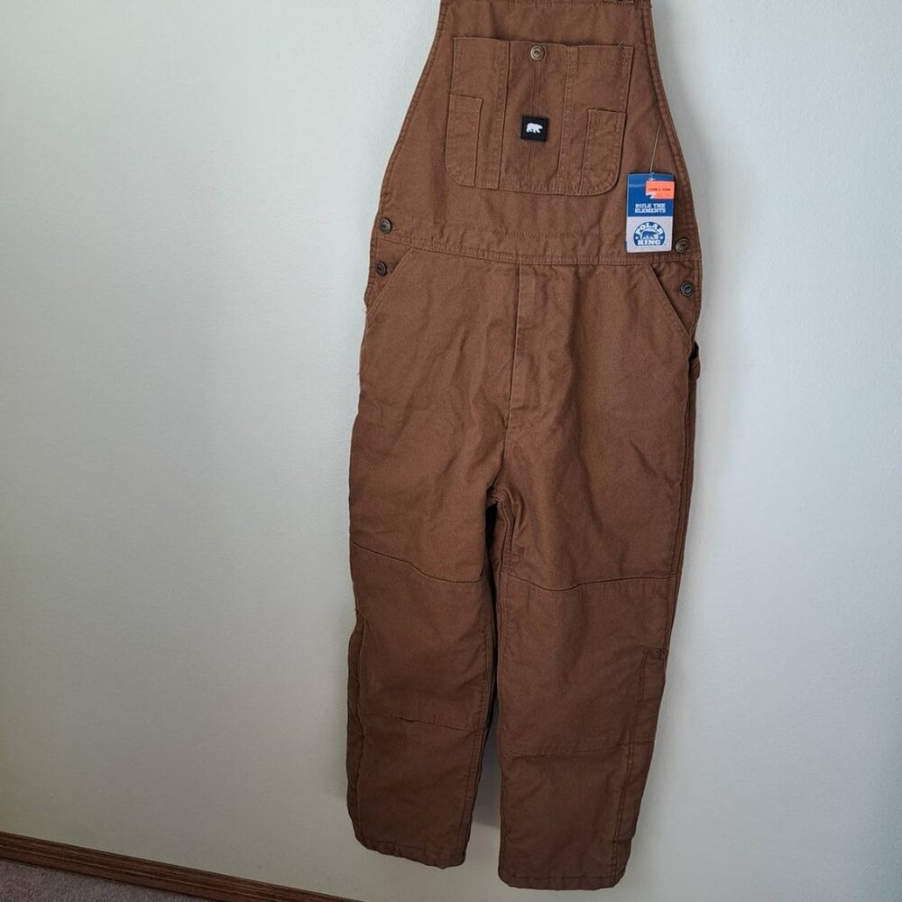 Polar King Insulated Duck Bib overalls Youth Size L New W Tags Read Description